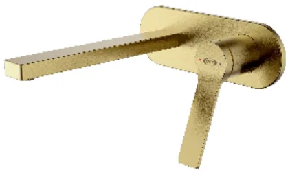 SAH - MV1 BG — Wall-Mounted Mixer Basin Faucet