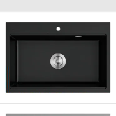 KS1 - 13BL — Top Mounted Granite Kitchen Sink