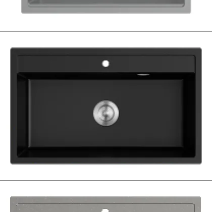 KS1 - 14BL — Top Mounted Granite Kitchen Sink