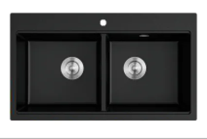 KS2 - 07BL — Top Mounted Granite Kitchen Sink